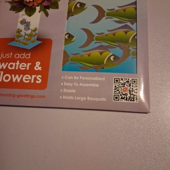 DIY flower vase greeting card. assemble add water and flowers. - Picture 4 of 7